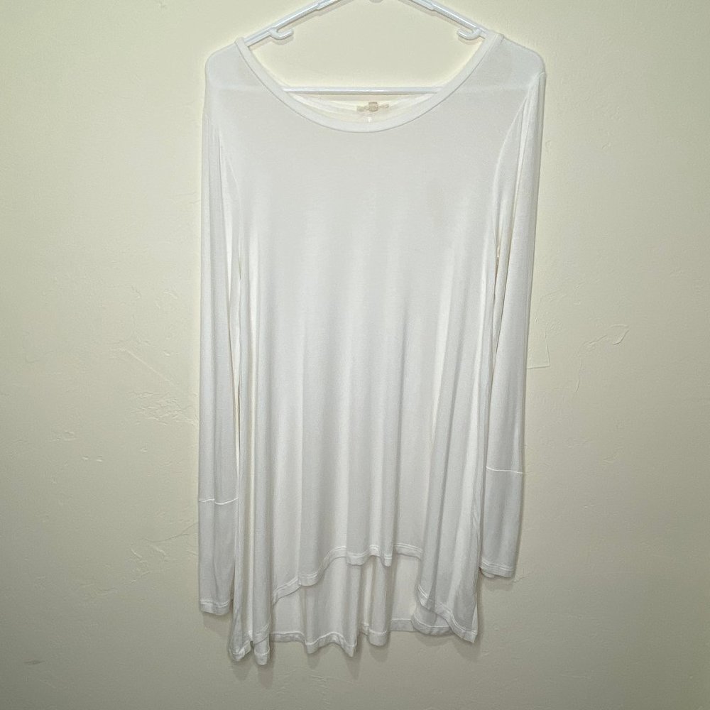 Mystree‎ Tunic Button Sleeve Top